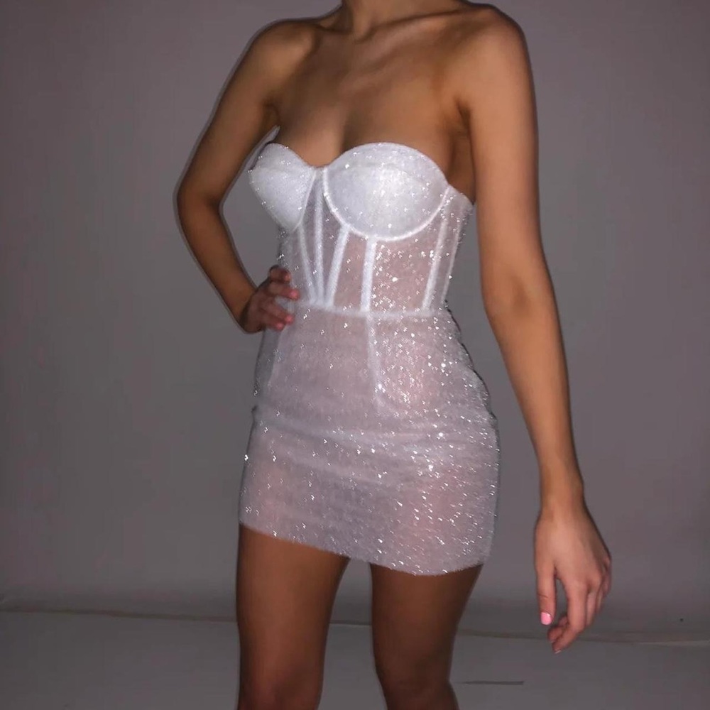 Seraphina Angelica sparkly white dress